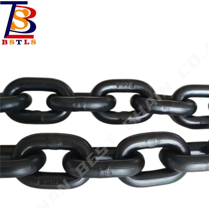 G80 Alloy Steel Black Short Link Load Lifting Chain